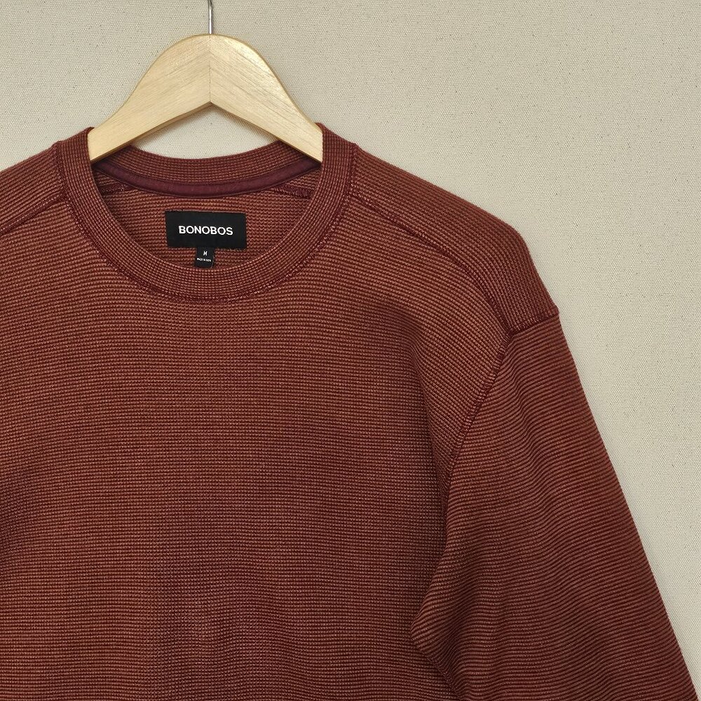 Bonobos Waffle Knit Crew Neck Shirt M